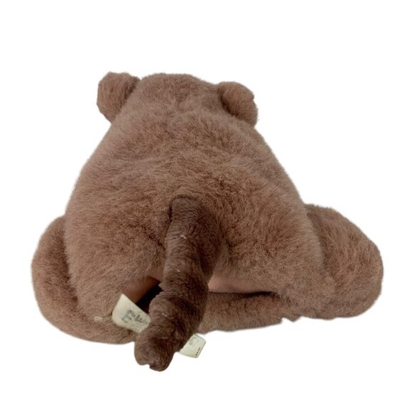 Vintage Anna Club Plush Pig Hand Puppet 1990 Soft Brown Piglet Toy Pretend USA - Picture 5 of 7